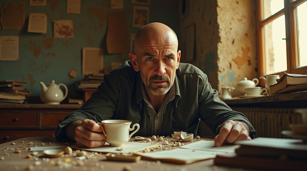 Flux_Dev_A_fortyyearold_whiteskinned_Hungarian_bald_writer_wit_0