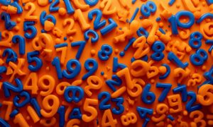 lucid-origin_Lots_of_numbers_in_orange_and_royal_blue_pouring_flowing_everywhere.-0